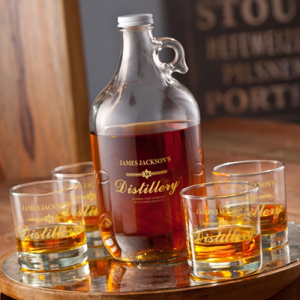 Personalized Distillery Growler Set